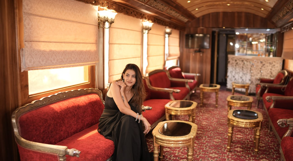 Sitting Lounge in palace on wheels train