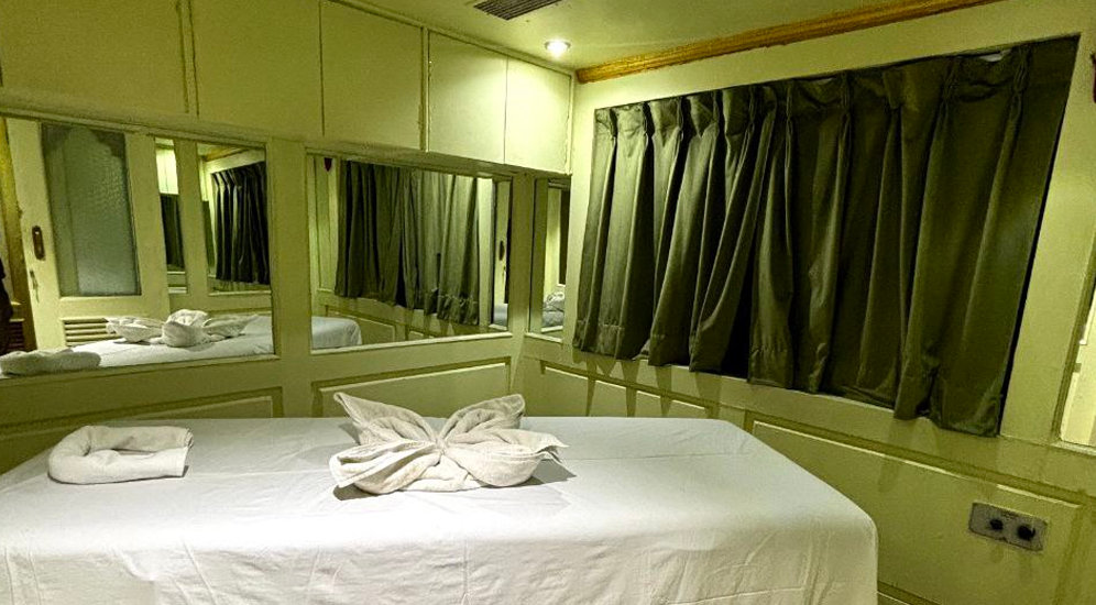 Spa in palace on wheels train